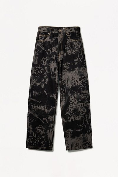Bershka Baggy printed jeans