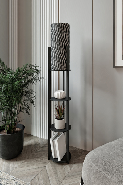 Halımax RADIANTE YUVARLAK RAFLI LAMBADER MADRAN CEVİZ