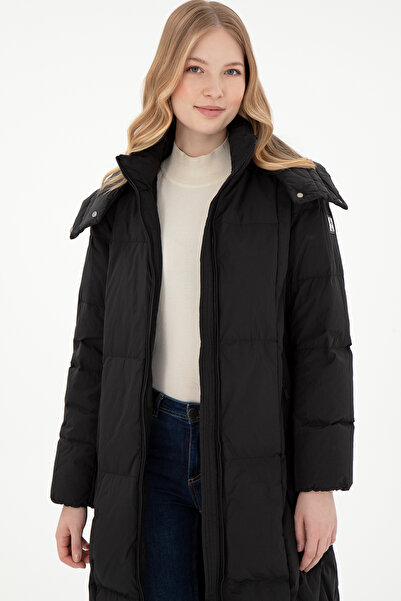 U.S. Polo Assn. Kadın Siyah Kaban 50289601-VR046