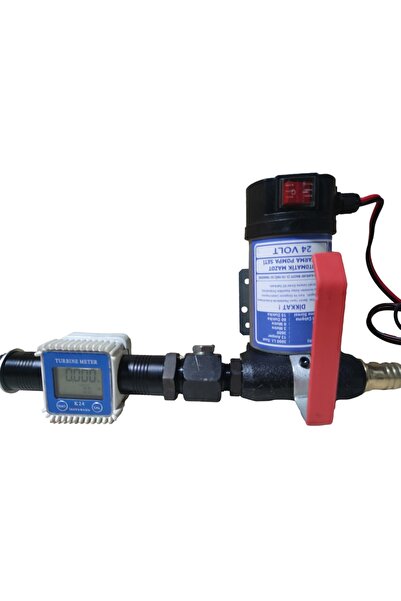 DÜZEY/24 VOLT MAZOT AKTARMA POMPASI & K24 DİJİTAL SAYAÇ SETİ (LİTRE ÖLÇME)