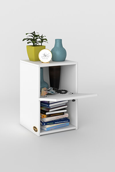 Kenzlife Komodin İzumi Byz 60*39*39 Komidin Kitaplık Ayakkabılık Kapaklı Arkalıklı