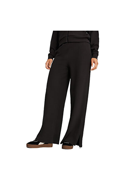 Puma Knitted pants, comfortable, regular fit, high-waisted, solid color, side...