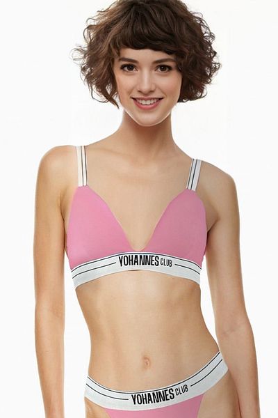 Yohannes Club Pudra Colored Women's Bra - Rubber Strap and Single Pack