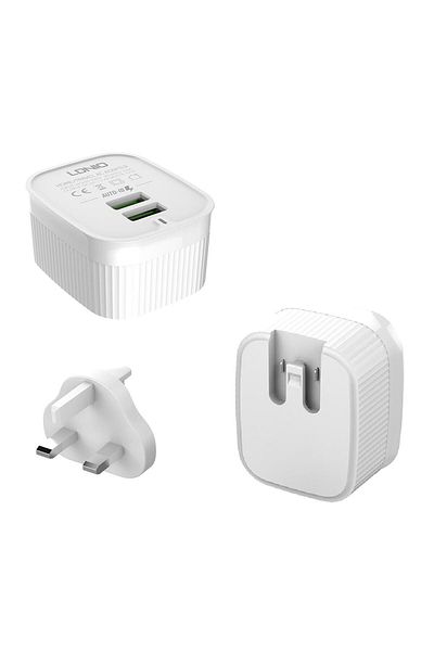 LDNIO Fast charger - 2 USB Port  3.6 A - PD 20W