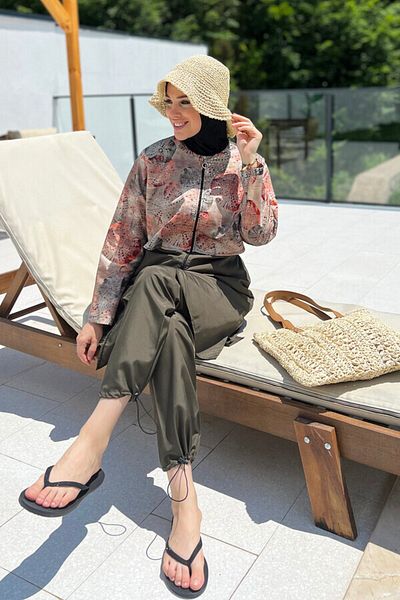 REMSA Parachute Full Covered Hijab Swimsuit Aller 2403 Green