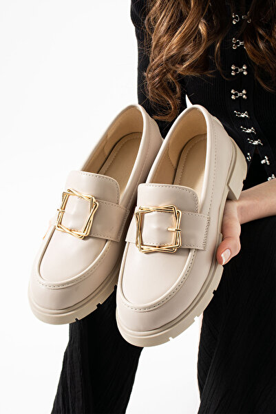 Neva'nın Butiği Дамски мокасини Karam с аксесоари от естествена кожа