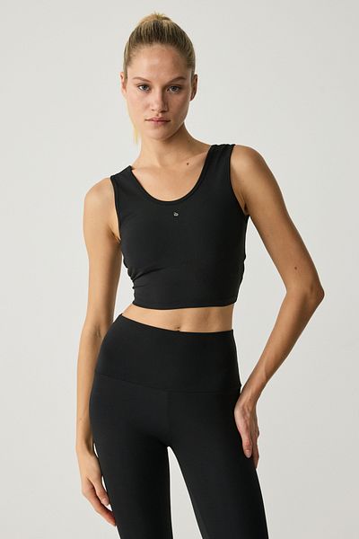 Urban Beat NAYLA Damen Tank Top Sportbekleidung Schwarz Bustier