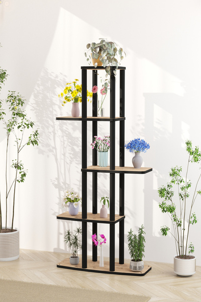 Halımax Yeni Gardenya Çok Katlı Çiçeklik Saksılık Atlantik Çam 18