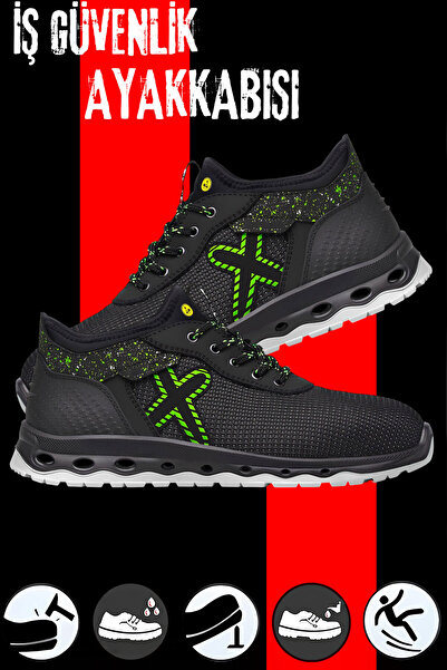 Badem10 İş Güvenliği Güvenlik Ayakkabısı Çelik Demir Burunlu Inşaatçı Tekstil...