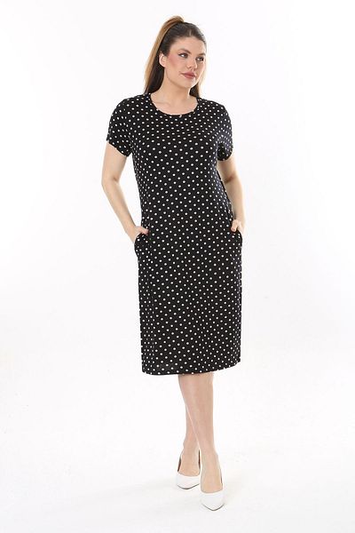 modayız Summer Plus Size Dress with Pockets 4E-2512