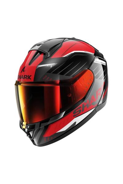 Shark Rıdıll 2 Bersek Siyah Gri Kırmızı Kapalı Kask