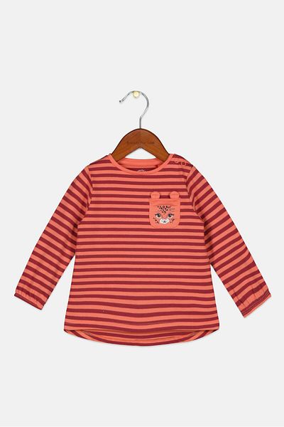 s.Oliver Toddlers Boy Stripe T-shirt, Coral