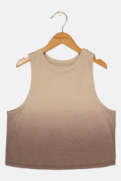 RUNWAY Kids Girl Ombre Sleeveless Tank Top, Beige