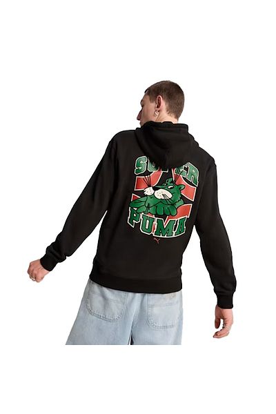 Puma Мъжки суитшърт Graphics Super в черен стил, ежедневен, 62964201