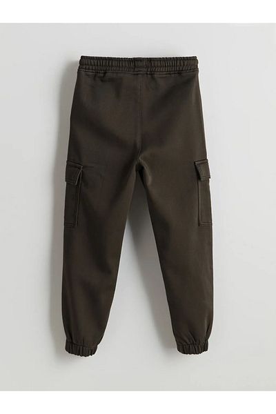 LC Waikiki Lcw Kids Khaki Elastic Waist Boys Cargo Jogger Pants
