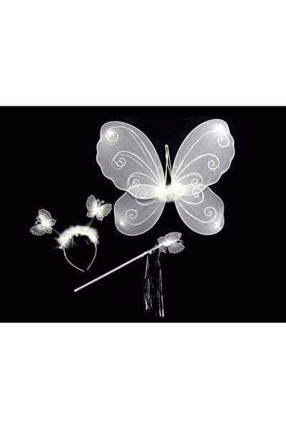 Marsilyan Show Butterfly Wing (3 Pieces)-White Ieg-U87I5869