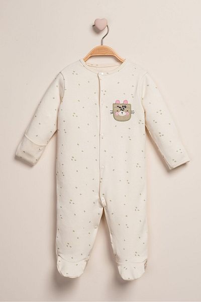 Baby Fou Jumpsuit with Gloves and Booties