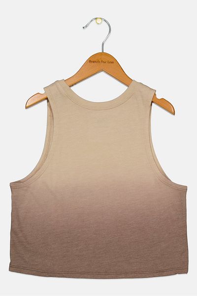 RUNWAY Kids Girl Ombre Sleeveless Tank Top, Beige