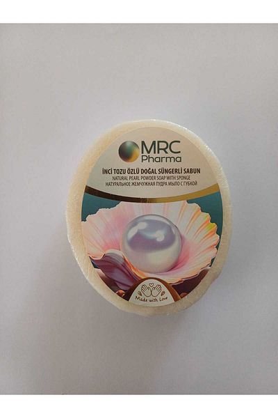 MRC Pharma Natural Sponge Soap with Pearl Powder Extract