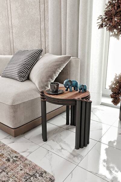 Genel Markalar LA VİA MADRAN CEVİZ YUVARLAK ZİGON 4 LÜ