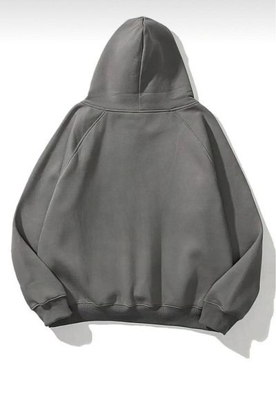 NO 601 Unisex Σκούρο Γκρι Balance εμπριμέ με κουκούλα