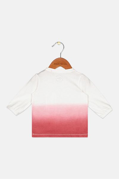 s.Oliver Toddlers Girl Long Sleeve Graphic Top, White Combo