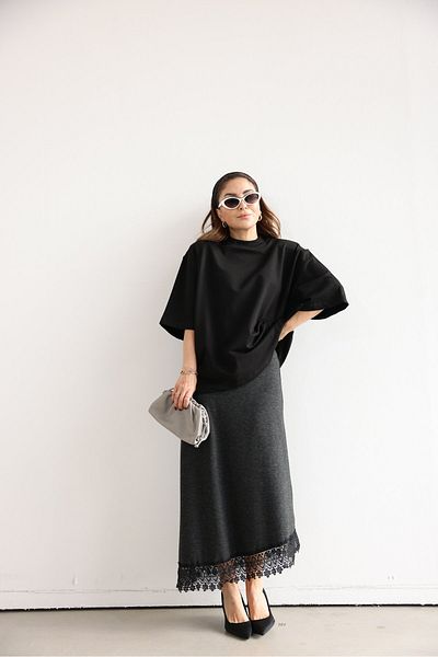 Özge Özgenç Skirt Laced Knitwear Skirt