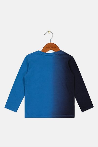 s.Oliver Toddlers Boy Graphic Print Long Sleeve Top, Blue