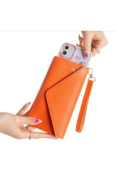 Pierre Lotus Extra Strap Mount Large Size Card Women Wallet Mc9010