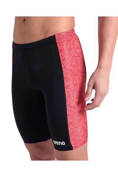 ARENA Mens Arena Abstract Tiles Swim Jammer/Black