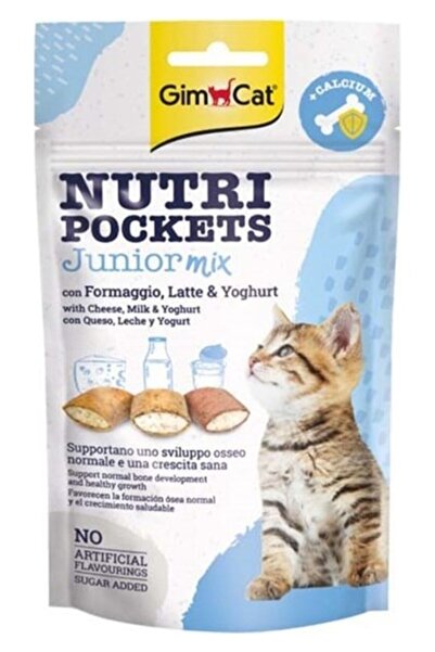 Gimcat Nutripockets Junior Mix Karışık Yavru Kedi Ödülü 60GR