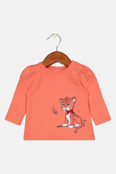 s.Oliver Toddlers Girl Graphic Print T-shirt, Orange