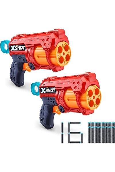 Zuru X-Shot Excel Fury 4 Combo - 4-Round Rotating Foam Dart Blaster (Up to 27 m)