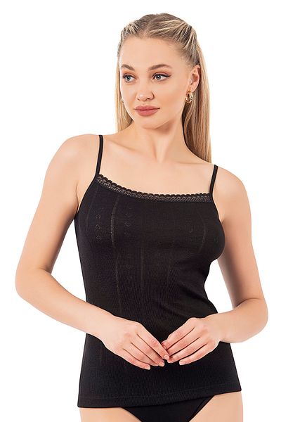 ÖZKAN underwear Özkan 27106 Women's Viscose Transfer Ribbed Flexible Comfortable Rope Strap Knitted Atle