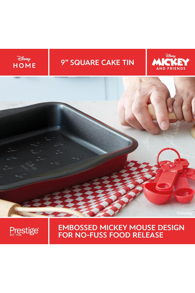 Prestige X DISNEY BAKEWARE SQUARE CAKE TIN 9"