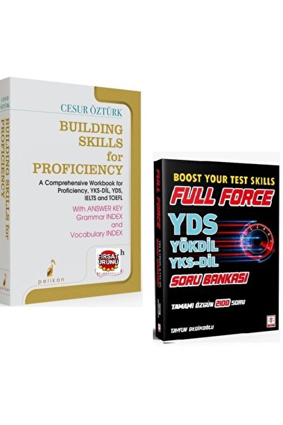 Tercih Akademi Yayınları Cesur Öztürk Building Skills For Proficiency+Tercih YDS-Yökdil Full Fore Soru Bankası (2Kitap)