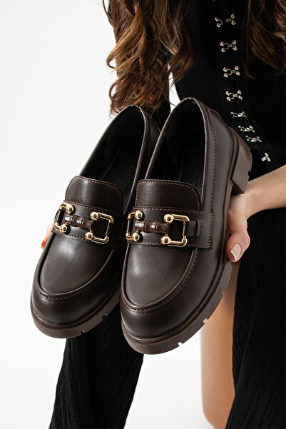 Neva'nın Butiği Дамски мокасини с катарама Rima, ежедневни, с кожена каишка