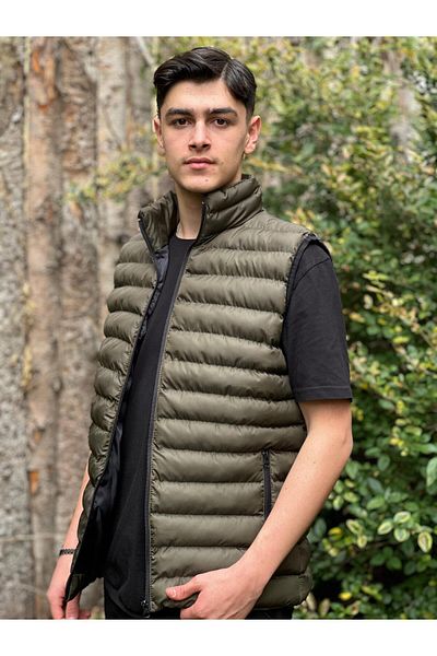 albay outdoor Stand Collar Water Repellent Windproof Inflatable Lightweight Vest