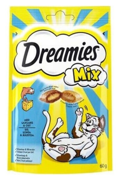 Dreamies Mix Balıklı Yavru ve Yetişkin Kedi Ödülü 60 Gr