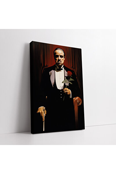 KOSS Dijital Don Vito Corleone, filmul Părintele, pictură decorativă pe pânză, decor de perete mafie pentru casă și birou