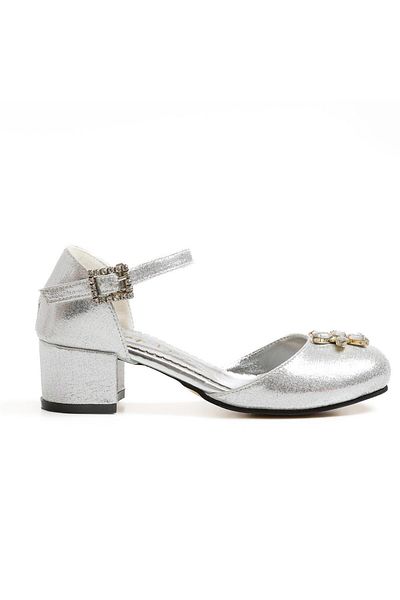 Baby DS Pantofi cu toc Sultan Argintiu