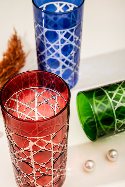 çarşıdayız 6-Piece Colorful Soft Drink and Water Cup Set – Elegant and Stylish Design