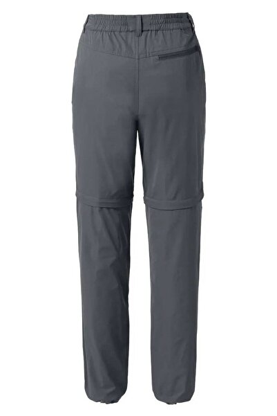 Tchibo Women Regular Fit Solid Functional Trousers, Dark Grey