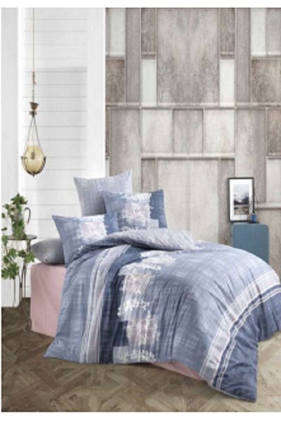 Majoli Double 100% Cotton Ranforce Quilted Duvet Cover Set - Four Season Set