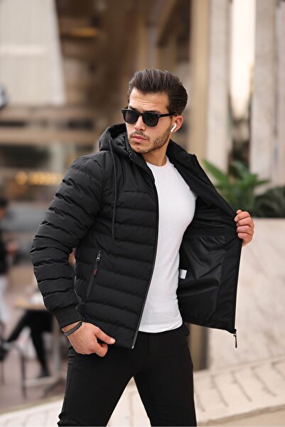 KOCCİ BUTİK Ανδρικό πουπουλένιο παλτό χειμερινό, ανθεκτικό στο νερό και το κρύο