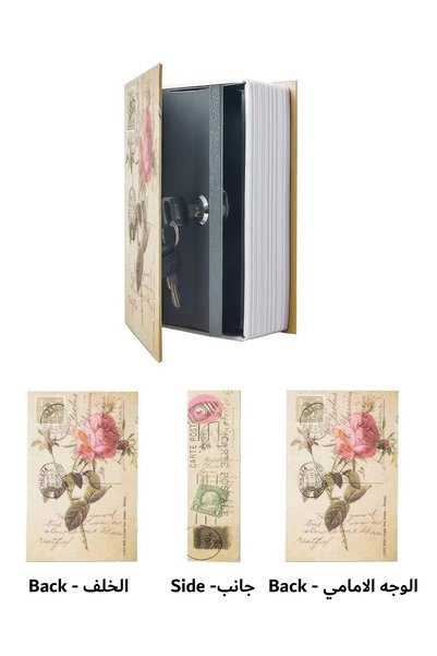 RENOVO Book Safe with Key 24 X 15.5 X 5.5 CM Portable Hidden Mini Safe