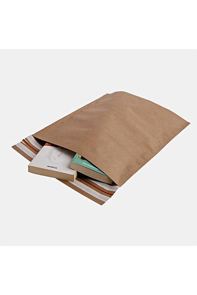 Menteşoglu Kağıtçılık Kraft Cargo Envelope - 250 Pcs- with Bottoming Bellows and Double Tapes