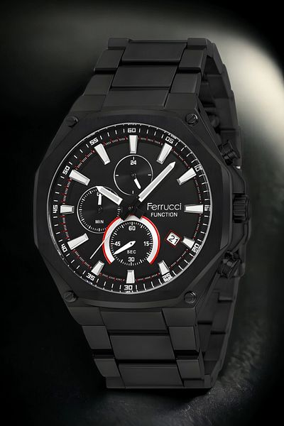 Ferrucci Active Black Men's Wristwatch - Fcf.13906Fm.02 Sdfer131