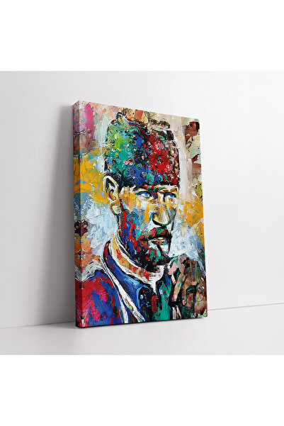 KOSS Dijital Pictură artistică pe pânză cu portretul abstract colorat al Must...