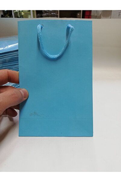 BURAKKUTU Karton Çanta Mavi 12x17cm Paket Adeti 25 lidir